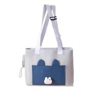 Sac de transport pour chat et chien de petite et moyenne taille (jusqu'à 6,8 kg), avec côtés souples, pliable et imperméable (gris)