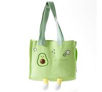Sac de transport pour chat et chien de petite et moyenne taille (jusqu'à 6,8 kg), avec côtés souples, pliable et étanche (vert)