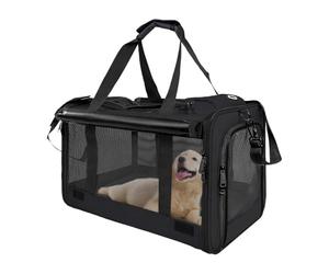 Sac de transport pour chat, jusqu'à 9 kg, sac de respirant pour petit animal de compagnie, pour camping, moto, avion, voiture, aventure en plein air, hôpital