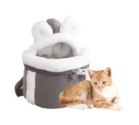 Sac de transport pour chat - Niche souple pour chat avec deux poches, sac de voyage réglable pour chat | Sac à dos confortable pour petits chiens pour l'intérieur, sac de transport confortable pour