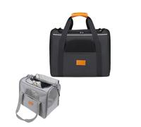 Sac de transport pour chat - Pliable et respirant - Sac de transport pour chat - 7 kg - Sac de transport pour chien - Avion - Pour chiens de taille moyenne - Noir