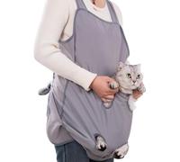 Sac de transport pour chat, pochette de transport pour chat | Pochette de couchage pour chaton - Enveloppement de poitrine de transporteur de fronde de chat réglable, sac de transport d'accompagnement
