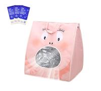 Sac de transport pour chat - Sac de transport pliable pour chat avec poche de glace, enceinte isolée ventilée et portable pour l'extérieur, le camping, les voyages, les compagnies aériennes, le vélo
