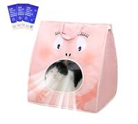 Sac De Transport pour Chat, Sac De Voyage pour Chat avec Pack De Glace Intégré, Transporteur Ventilé Ployable Portable Isotherme pour Voyage Camping Randonnée Vélo Voiture Extérieur