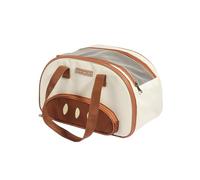 Sac de Transport pour Chat Souple Pliable Anti-Fuite Ventilé avec bandoulière pour Voiture/Véto/Voyage pour Chats jusqu'à 4.5kg(Baguette Cat Bun,Medium)