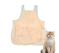 Sac De Transport pour Chat - Tablier De en Velours Doux pour Animaux De Compagnie, Pochette Apaisante Émotionnelle De Style, Sac De Transport Mains Libres pour Chatons, Chats, pour La Mai