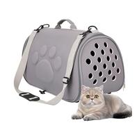 Sac de transport pour chats, sac de transport de poche pour chat avec ceinture d'épaule | sac respirant pour chiots pour sorties | idéal pour voyage randonnée aérienne camping vétérinaire sac à dos