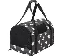 Sac de transport pour chats, sac de transport pour animaux domestiques, sac de transport pour chiens pliable, boîte de transport, pour chiens ou chats, graphite dans les pattes ,taille 1 : 27x39x28 cm