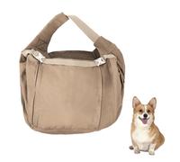 Sac de Transport pour Chien avec Bandoulière,Pochette Mains Libres pour Animaux de Compagnie,Dotée d'une Bandoulière Rembourrée Épaisse et Réglable et d'une Laisse pour Chiens (11 À 20 Kg)