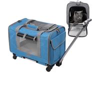 Sac de transport pour chien avec poignée télescopique, intérieur flexible, approuvé par l'entreprise