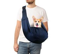 Sac de Transport pour Chien Chat, Réglable Sac à Bandoulière Mains Libres Petit Chien, pour Chiens/Chats de Taille Moyenne Jusqu'à 7,5 kg, pour l'extérieur, Les Voyages, Le Métro