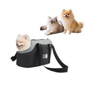 Sac de Transport pour Chien Chat Sac à Bandoulière Portbale Animaux de Compagnie Automne Hiver Sacoche de Voyage Respirant Sacoche à Main Doux Chaud pour Camping Extérieur Randonnée Jusqu'à 5kg