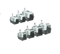 Sac de transport pour chien chat Skudo Iata 1 2 3 4 5 6 7 transport de voyage voiture homologué 2 gris