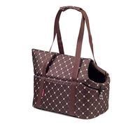 Sac de transport pour chien/chiot - Marron/Motif: Pattes, du S jusqu'à 5 kg - Sac à dos pour chien de petite et moyenne taille, chiot, chat