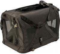 Sac de transport pour chien DUVO Go, sac de transport pour chien en tissu pliable Go (noir - 61 x 41 x 41 cm - nylon)
