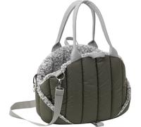 Sac de transport pour chien, écharpe de transport, sac de transport, animal de compagnie, sac de transport, réglable en hauteur, accessoires pour chiens, boîte de transport, voyage, 47x29x32 cm, olive