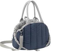 Sac de transport pour chien, écharpe de transport, sac de transport, animal domestique, sac de transport, réglable en hauteur, accessoire pour chien, boîte de transport, voyage, 38x24x28 cm, bleu mari