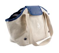 Sac de transport pour chien et chat chic Duvoplus Saint-Tropez Beige 37x22x28 cm