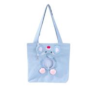 Sac de transport pour chien et chat en forme d'éléphant avec ouverture | Installation efficace offrant une taille compacte sûre de 38 x 38 x 2 cm, idéale pour les parcs d'aventure et les événements