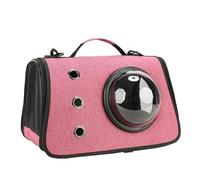 Sac de Transport pour Chien et Chat Moyen à Dur Ventilé Anti-Fugue Poids Léger et Platable pour Randonnée/Voyages/Vétérinaire(Blue)