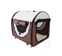 PawHut Sac Transport Respirant Chien Chat Pliable Coussin Amovible 46x36x41cm | Aosom France