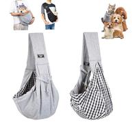 Sac de transport pour chien, sac à dos pour chien jusqu'à 10 kg, sac de transport portable pour chien réglable, sacs pour chien pour petits animaux de compagnie, pour la marche, activités lors
