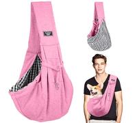 Sac de transport pour chien - Sac de transport pour chiens et autres animaux de compagnie jusqu'à 7,5 kg - Sac à bandoulière pour chien - Réglable - Pour promenade, activités de plein air et