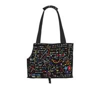 Sac de transport pour chiens de petite taille, chats et lapins avec impression de formule mathématique