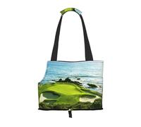 Sac de transport pour chiens et chiots - Motif parcours de golf - Pour petits chiens, chats et lapins