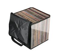 Sac de transport pour disques vinyles | Étui de transport pour disques vinyles | Sac de protection pour disques vinyles | Sac de rangement portable avec poignées de couvercle | Caisse de collection de