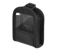 Sac de transport pour émetteur avec fenêtre transparente en TPU et fermetures pour un placement sécurisé du transmetteur de basse