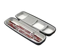 Sac de transport pour flûte - 360° lisse à fermeture éclair bidirectionnelle | Étui rigide et portable pour flûte | Texture en flanelle douce pour les amateurs de musique et les experts de la beauté,