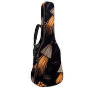 Sac de transport pour guitare acoustique avec deux poches, décoration d'Halloween pour balai, résistant à l'eau, double bandoulière réglable, Décoration de balai d'Halloween, 42.9x16.9x4.7 in, Élégant