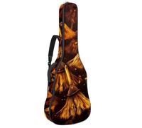 Sac de transport pour guitare acoustique avec deux poches, décoration d'Halloween pour balai, résistant à l'eau 41, double bandoulière réglable, Décoration de balai d'Halloween, 42.9x16.9x4.7 in,