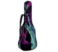 Sac de transport pour guitare acoustique avec deux poches, motif main de zombie d'Halloween, résistant à l'eau 30°, double bandoulière réglable, Art à la main de zombie d'Halloween, 42.9x16.9x4.7 in,
