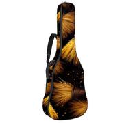 Sac de transport pour guitare acoustique avec deux poches, sac de transport pour guitare artistique, Halloween, balai résistant à l'eau 43, double bandoulière réglable, Balai pour Halloween,