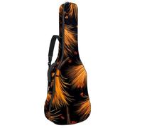 Sac de transport pour guitare acoustique avec deux poches, sac de transport pour guitare artistique, Halloween, balai résistant à l'eau 49, double bandoulière réglable, Balai pour Halloween,