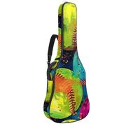 Sac de transport pour guitare acoustique avec double bandoulière réglable, 104,3 cm, housse colorée pour guitare softball, arthrite, tissu Oxford imperméable, éponge épaisse, Balle molle colorée pour