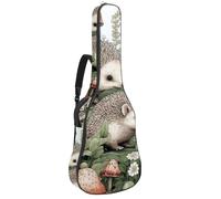 Sac de transport pour guitare acoustique, grand et beau étui pour guitare de 101,6 cm, 101,6 cm, imperméable, motif hérisson mignon, multicolore, 42.9x16.9x4.7 in, Sac pour guitare