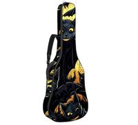 Sac de transport pour guitare basse de 101,6 cm, 104,3 cm, double bandoulière réglable, étui pour guitare acoustique, tissu Oxford imperméable, éponge épaisse, motif château d'Halloween 17, Motif