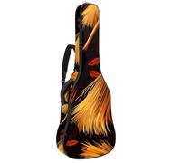 Sac de transport pour guitare basse de 101,6 cm, 104,3 cm, double bandoulière réglable, étui pour guitare acoustique, tissu Oxford imperméable, éponge épaisse, décoration pour balai d'Halloween 26,