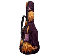 Sac de transport pour guitare basse de 101,6 cm, 104,3 cm, double bandoulière réglable, étui pour guitare acoustique, tissu Oxford imperméable, éponge épaisse, décoration pour balai d'Halloween 14,