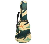 Sac de transport pour guitare basse de 101,6 cm, 104,3 cm, double bandoulière réglable, étui pour guitare acoustique, tissu Oxford imperméable, éponge épaisse, baleine de l'océan vintage, Baleine