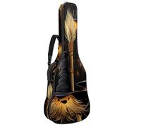 Sac de transport pour guitare basse de 101,6 cm, 104,3 cm, double bandoulière réglable, étui pour guitare acoustique, tissu Oxford imperméable, éponge épaisse, décoration pour balai d'Halloween 8,