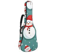 Sac de transport pour guitare basse électrique, guitare classique, 101,6 cm, 101,6 cm, 106,7 cm, motif boules de Noël, Multicolore 06, 42.9x16.9x4.7 in, Sac à dos décontracté