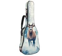 Sac de transport pour guitare basse électrique, guitare classique, 101,6 cm, 101,6 cm, 106,7 cm, motif boules de Noël, Multicolore 04, 42.9x16.9x4.7 in, Sac à dos décontracté