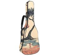 Sac de transport pour guitare basse électrique, guitare classique, arbre abstrait et fleur de lotus 106,7 cm, 106,7 cm, Multicolore 01., 42.9x16.9x4.7 in, Sac à dos décontracté