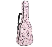 Sac de transport pour guitare basse électrique, guitare classique, petites fleurs sur fond rose clair 101,6 cm, 104,4 cm, 106,7 cm, Multicolore 04, 42.9x16.9x4.7 in, Sac à dos décontracté
