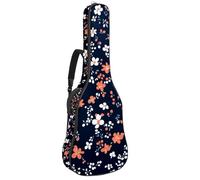 Sac de transport pour guitare basse électrique, guitare classique, petites fleurs sur fond rose clair 101,6 cm, 104,4 cm, 106,7 cm, Multicolore 03., 42.9x16.9x4.7 in, Sac à dos décontracté