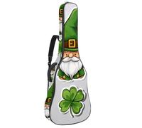 Sac de transport pour guitare classique, basse électrique, 101,6 cm, 106,7 cm, 106,7 cm, motif trèfle de Leprechaun de la Saint-Patrick, Multicolore 03., 42.9x16.9x4.7 in, Sac à dos décontracté
